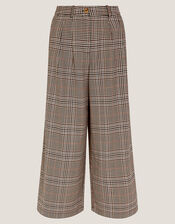 Carmen Check Wide Leg Pants, Natural (NATURAL), large