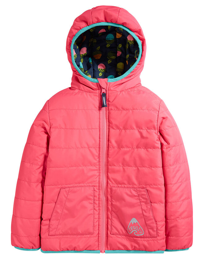 Frugi Reversible Toasty Trail Jacket, Blue (NAVY), large