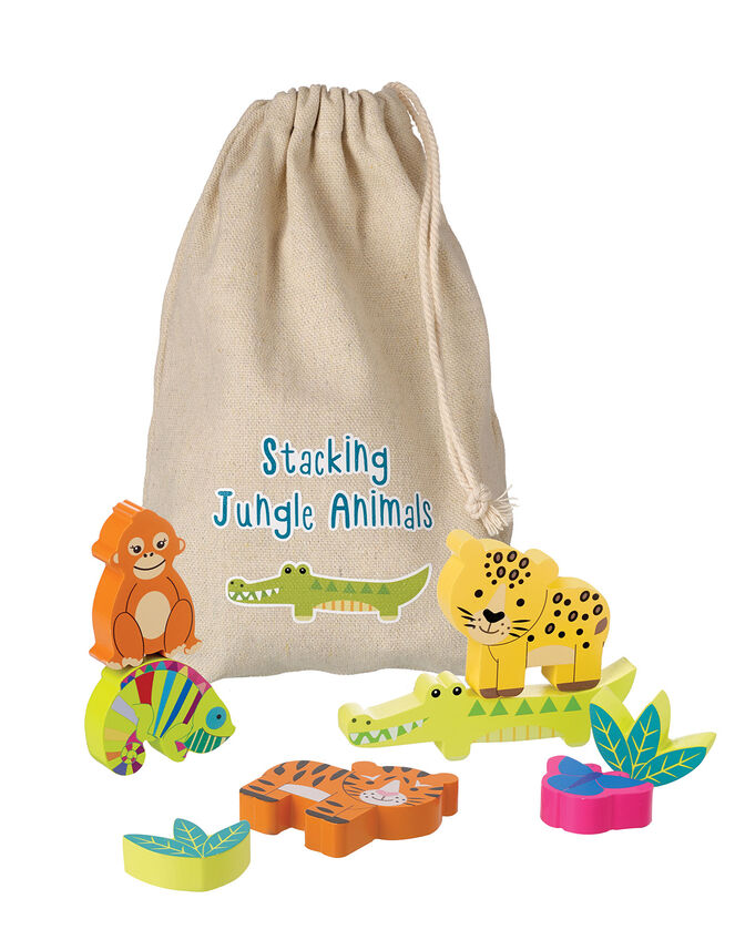 Orange Tree Toys Stacking Jungle Animals, , large