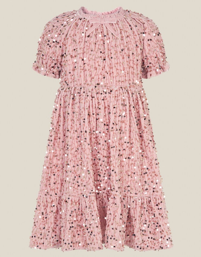 Fenella Sequin Velvet Party Dress, Pink (PINK), large