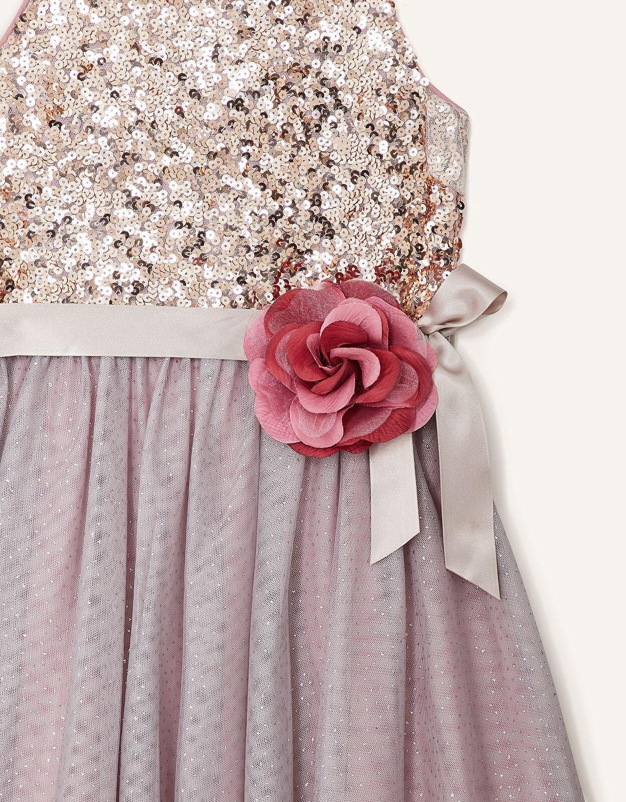 Monsoon pink truth sequin maxi dress discount