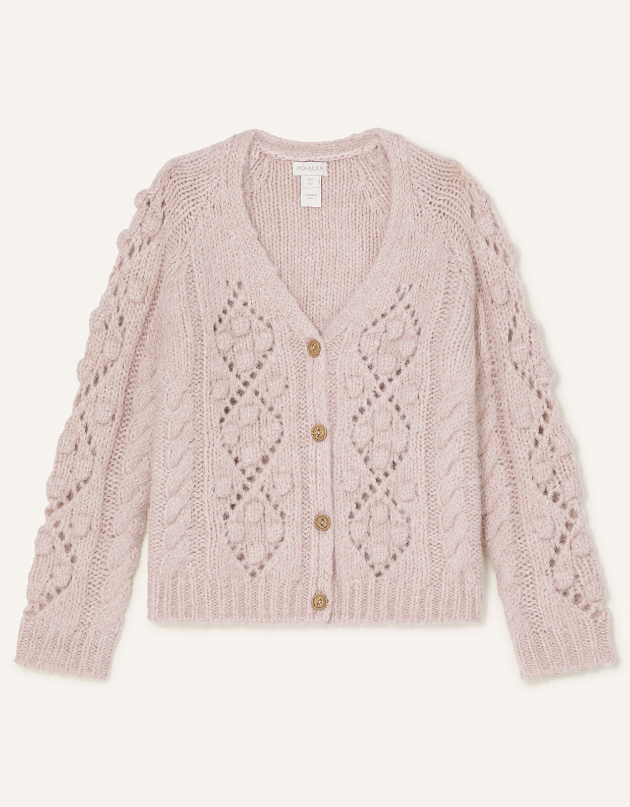 Chunky Bobble Cardigan Pink