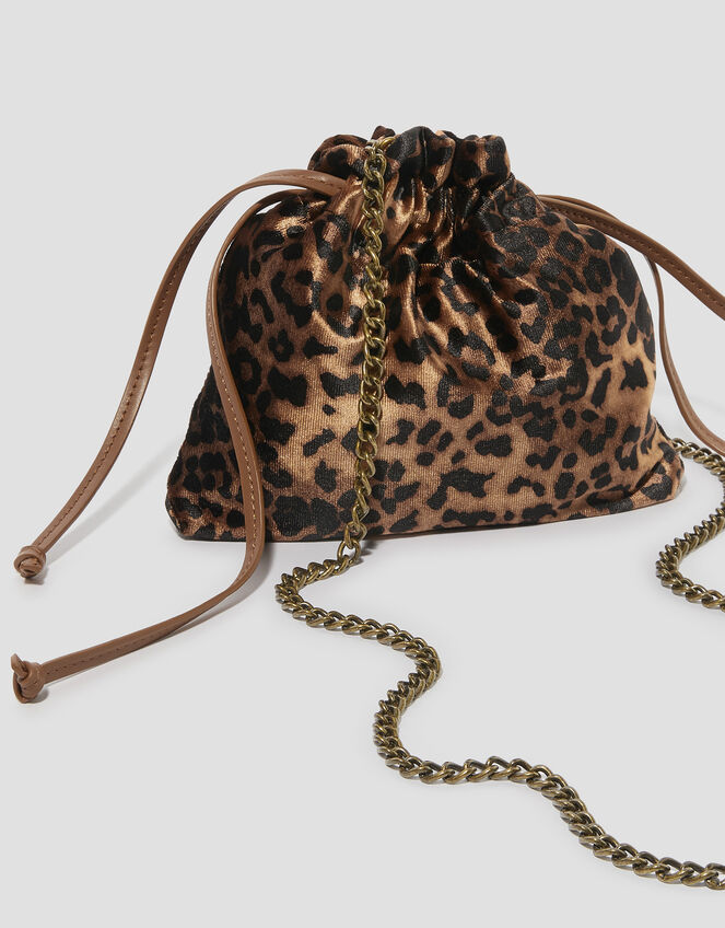 Lisa Leopard Print Pouch Bag, , large