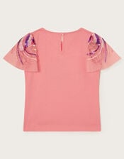 Giraffe Embellished T-Shirt, Pink (PINK), large