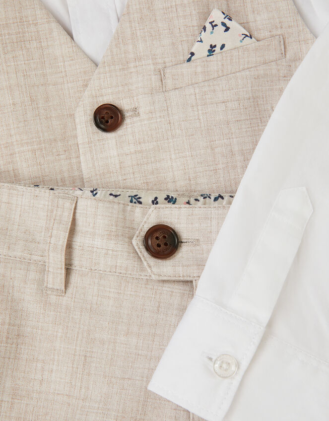 George 4-Piece Suit & Bow Tie , Natural (STONE), large