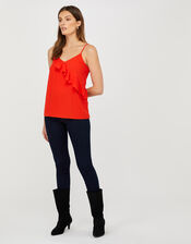 Bella Frill Cami Top, Red (RED), large