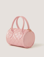 Belle Quilted Bowler Bag, , large