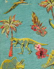 Dinosaur Print T-Shirt, Green (GREEN), large