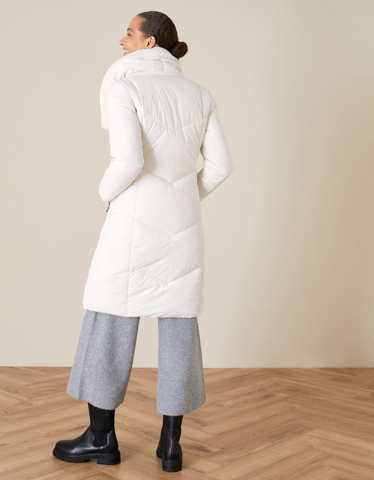 Monsoon hallie online long padded coat