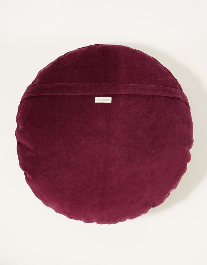 Round Velvet Cushion, , large