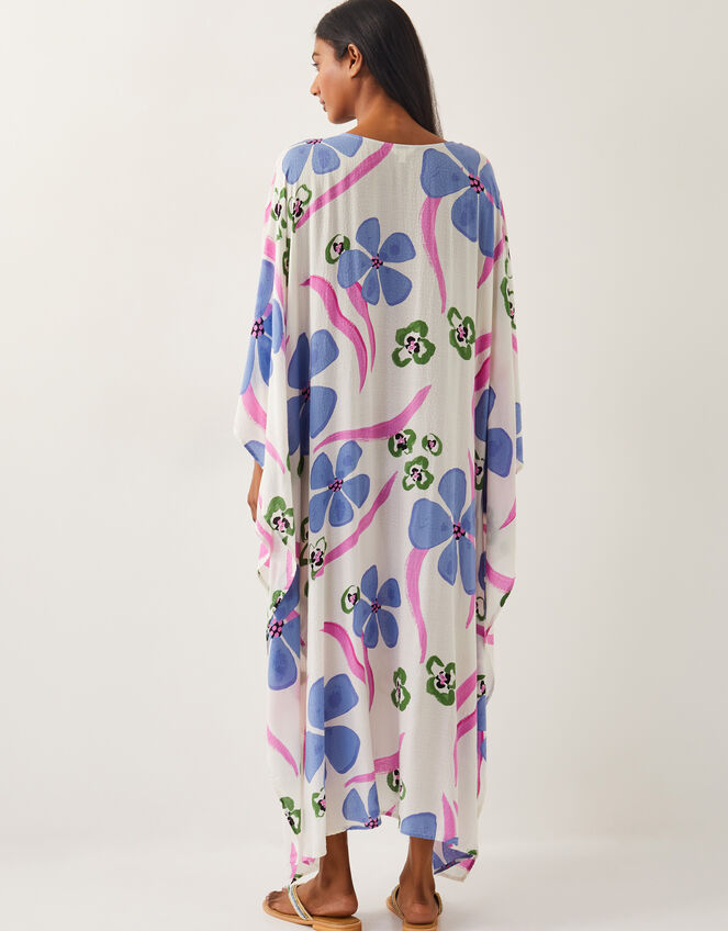 Fiona Maxi Print Kaftan, Ivory (IVORY), large