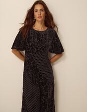 Adeline Devor&eacute; Polka Dot Maxi Dress, Brown (CHOCOLATE), large