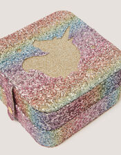 Unicorn Glitter Jewellery Box, , large