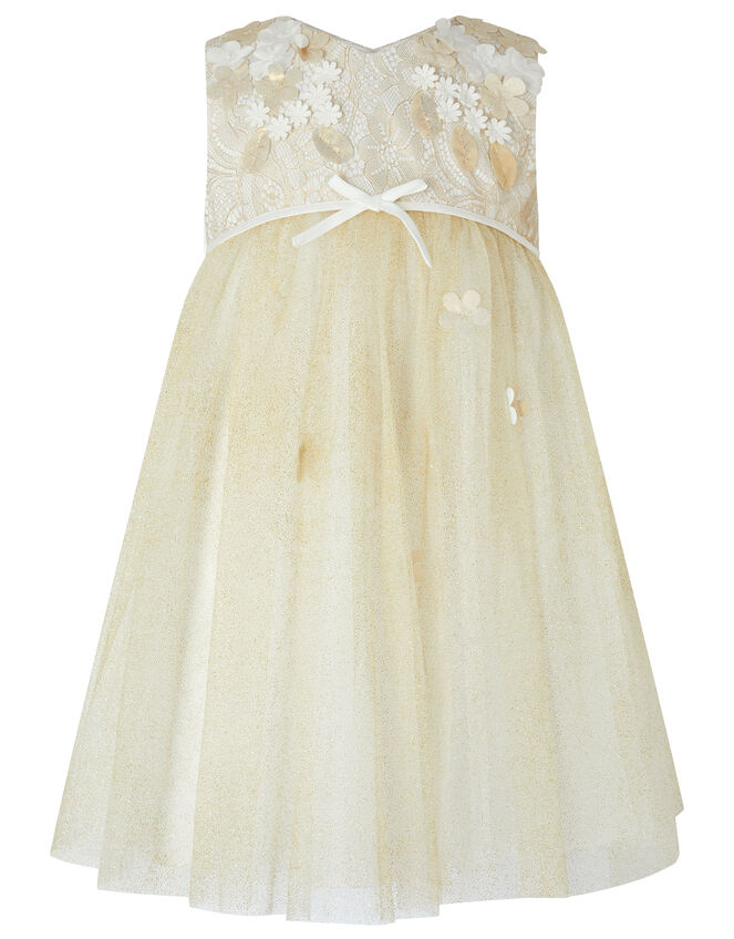 white and gold lilly dress Lilly Pulitzer Women's The Lilly Shift Dress, 6, Cotton main image 1