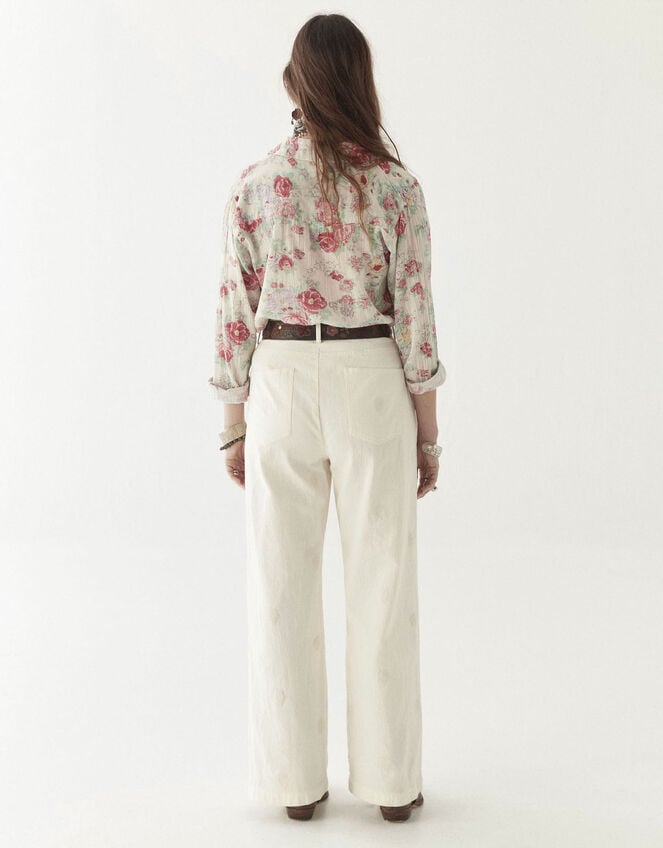 Maison Hotel Lolo Straight-Leg Trousers, Ivory (IVORY), large