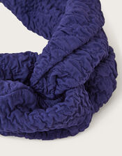 Kyla Crinkle Headband, Blue (NAVY), large