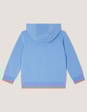 Reading Dinosaur Hoodie, Blue (BLUE), large