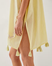 Suzie Tassel Kaftan Cover Up, Yellow (YELLOW), large