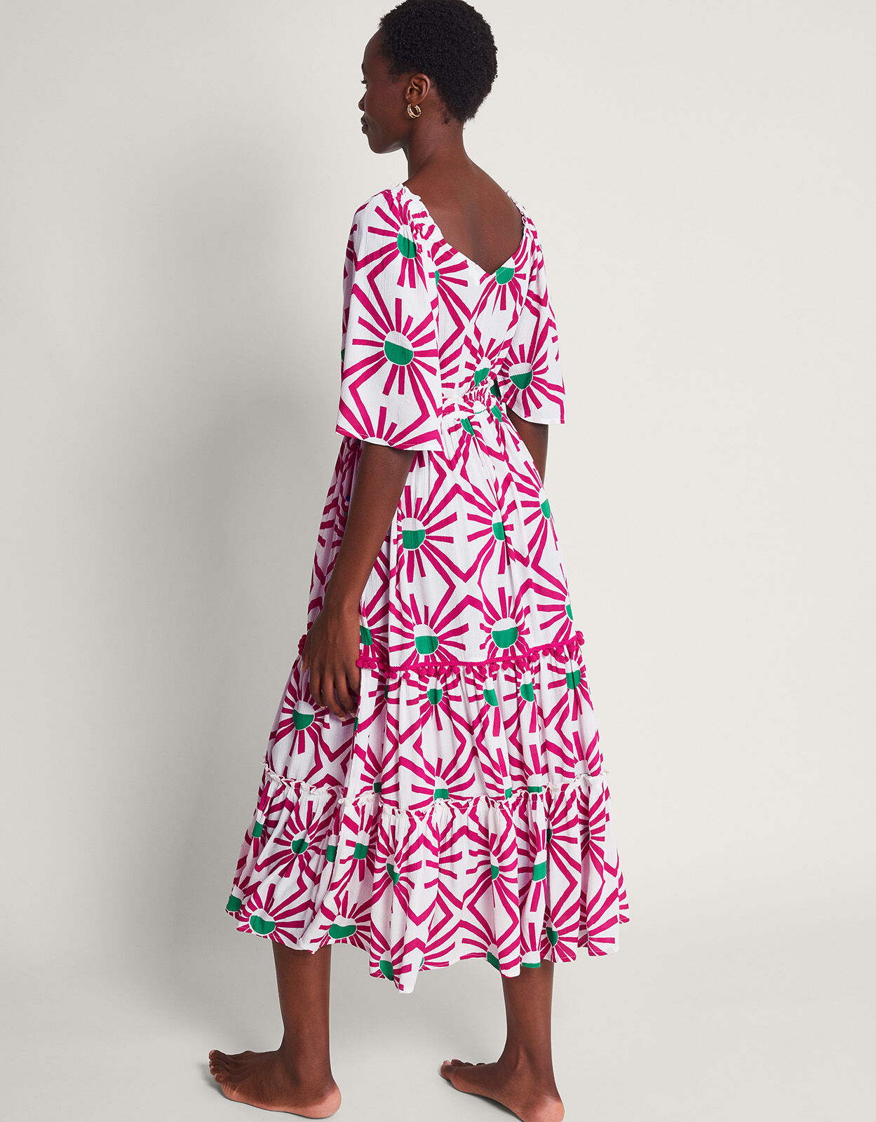 Midi length sun dresses top