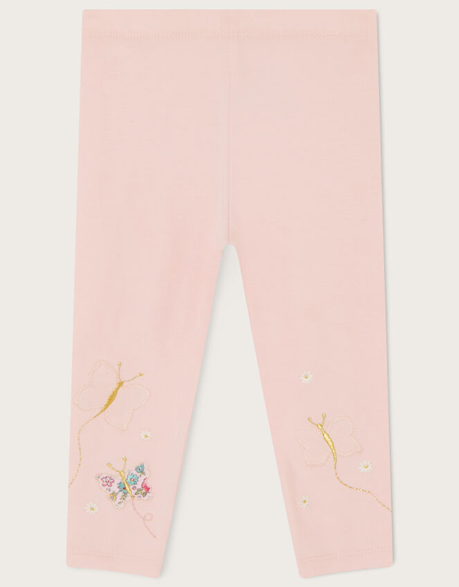 Baby Crochet Butterfly Leggings, Pink (PINK), large