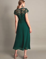 Monica Lace Midi Bridesmaid Dress, Green (GREEN), large