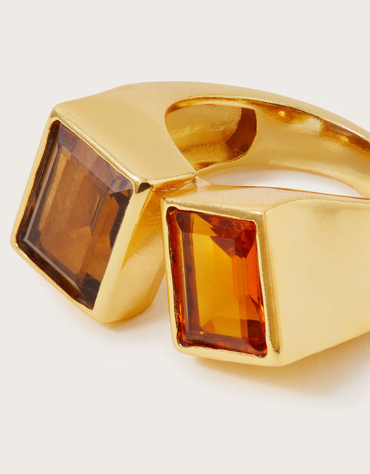 Large yellow stone ring new arrivals
