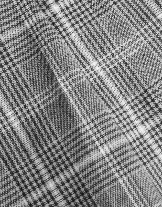 Pleated Check Skort, Gray (GREY), large