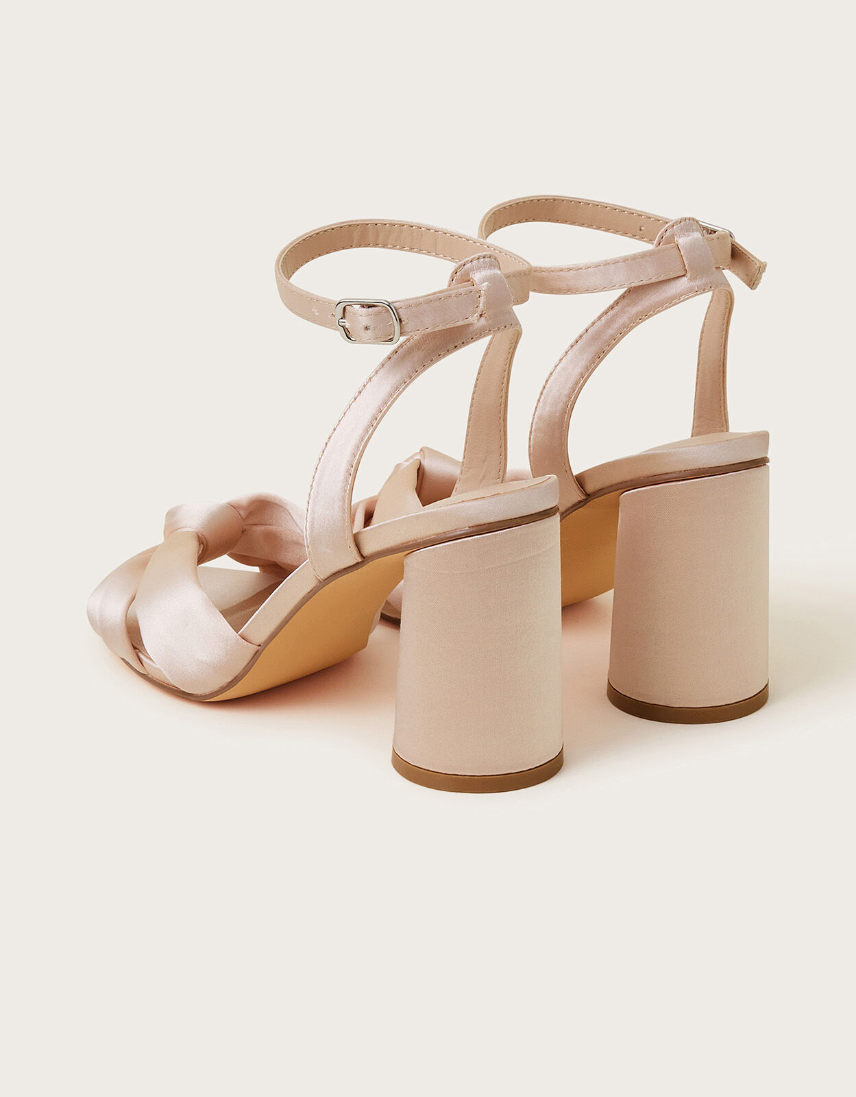 Knot heeled sandals online