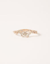 Diamante Butterfly Stretch Bracelet, , large