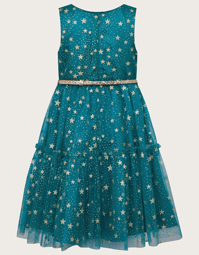 Tania Star Print Dress, Teal (TEAL), large