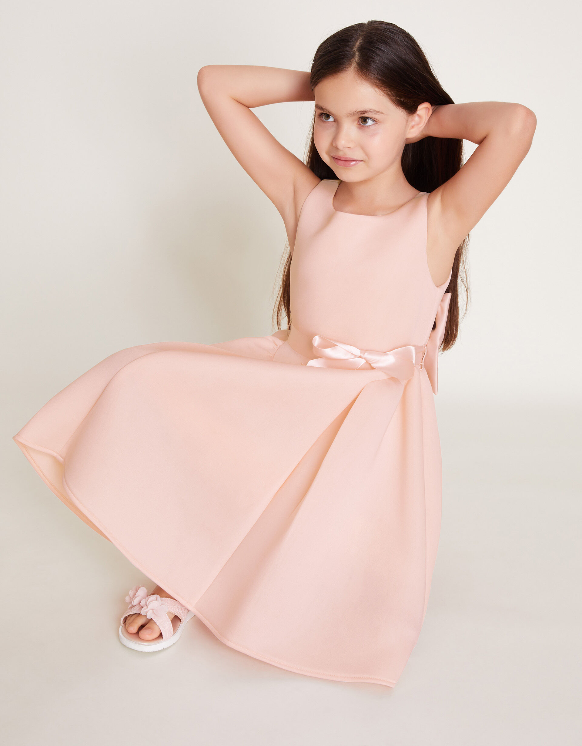 Molly Scuba Bridesmaid Dress Pink