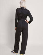 Penny Ponte Jumpsuit, Black (BLACK), large