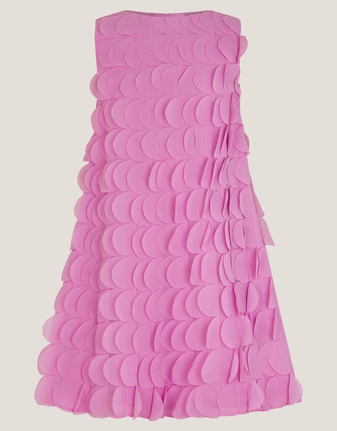Jazzy Scallop Frill Shift Dress, Pink (MAGENTA), large