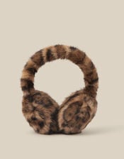 Niya Leopard Print Earmuffs, , large