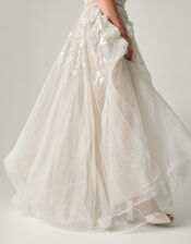 Luciane Off-Shoulder Wedding Dress, Ivory (IVORY), large