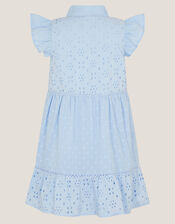 Broderie Shirt Dress, Blue (BLUE), large