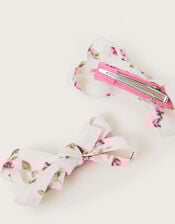 2-Pack Flower Bow Hair Clips, , large