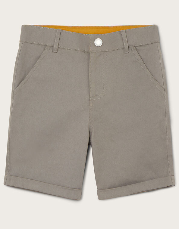 Chino Easy Fastening Shorts, Grey (GREY), large