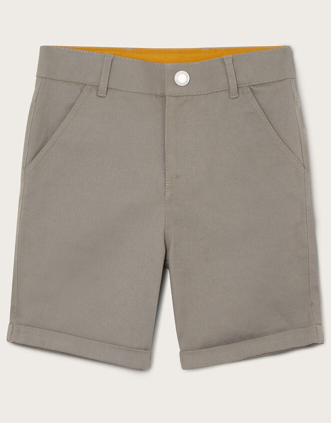 Chino Easy Fastening Shorts, Gray (GREY), large