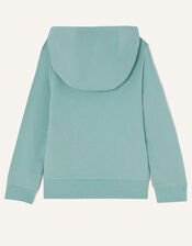 Sequin Butterfly Hoodie, Green (GREEN), large