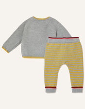 Newborn London Guard Knit Set, Gray (GREY), large