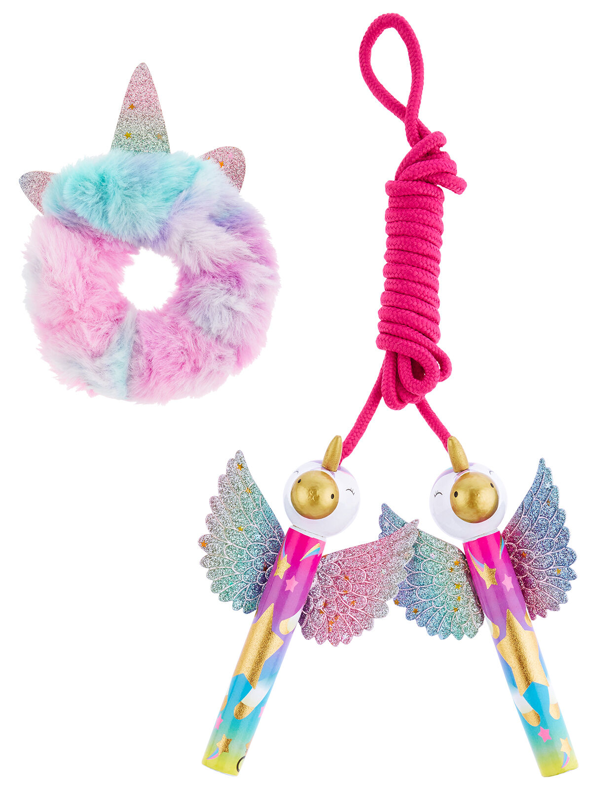Unicorn Skipping Rope and Scrunchie Set