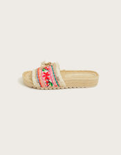 Emonk Ibiza Women's Boho Slides, Pink (PINK), large