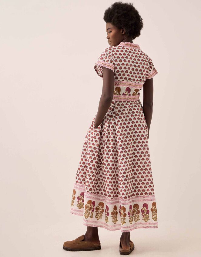 East Karmen Woodblock Print Maxi Dress, Pink (PINK), large