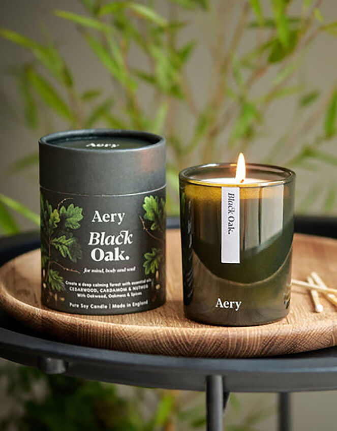 Aery Living Black Oak Candle 200g, , large