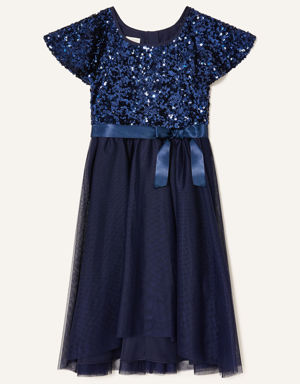 mixed spot midi dress