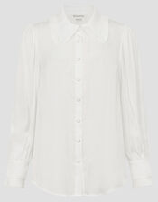 Fifi Frill Collar shirt, White (WHITE), large