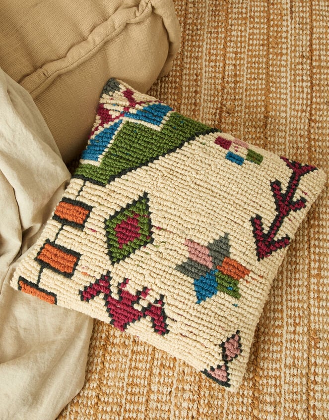 Aztec Block Cushion, , large