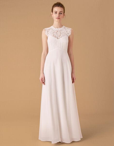Lilian Lace Bridal Dress, Ivory (IVORY), large