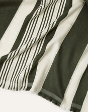 Metallic Stripe Scarf, , large